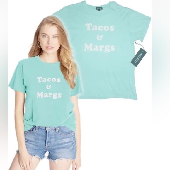 Wildfox Tops - WILDFOX "Tacos & Margs" Shirt